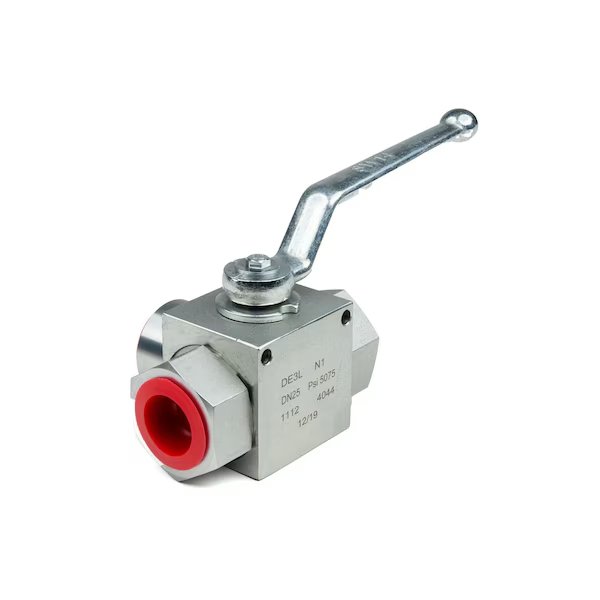 Ball Valve, 3 Way, SAE, #6, 9/16
